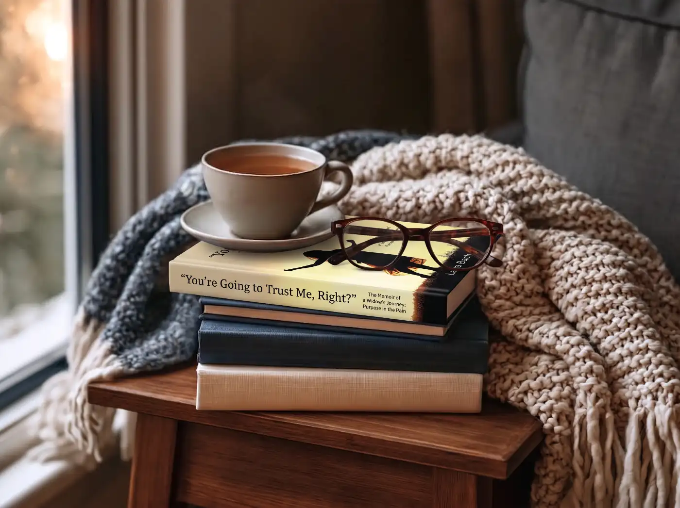 A stack of books